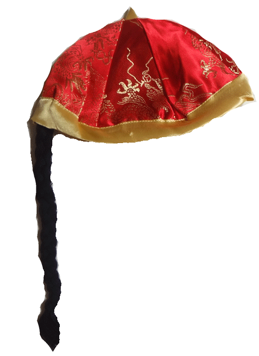 Nón tết đuôi tóc Trung Hoa